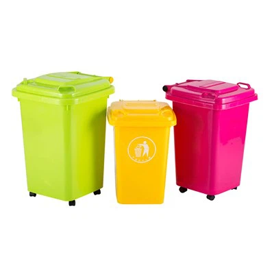 HDPE カラフルな可動ゴミ容器